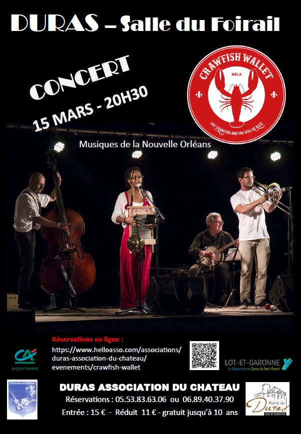 concert new orleans 15 mars