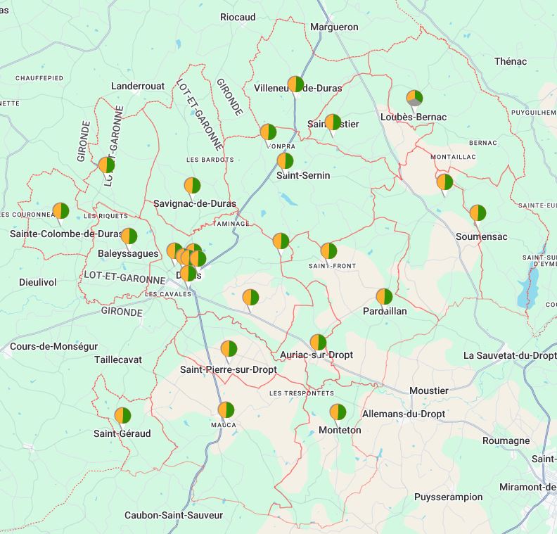 carte point tri pays duras